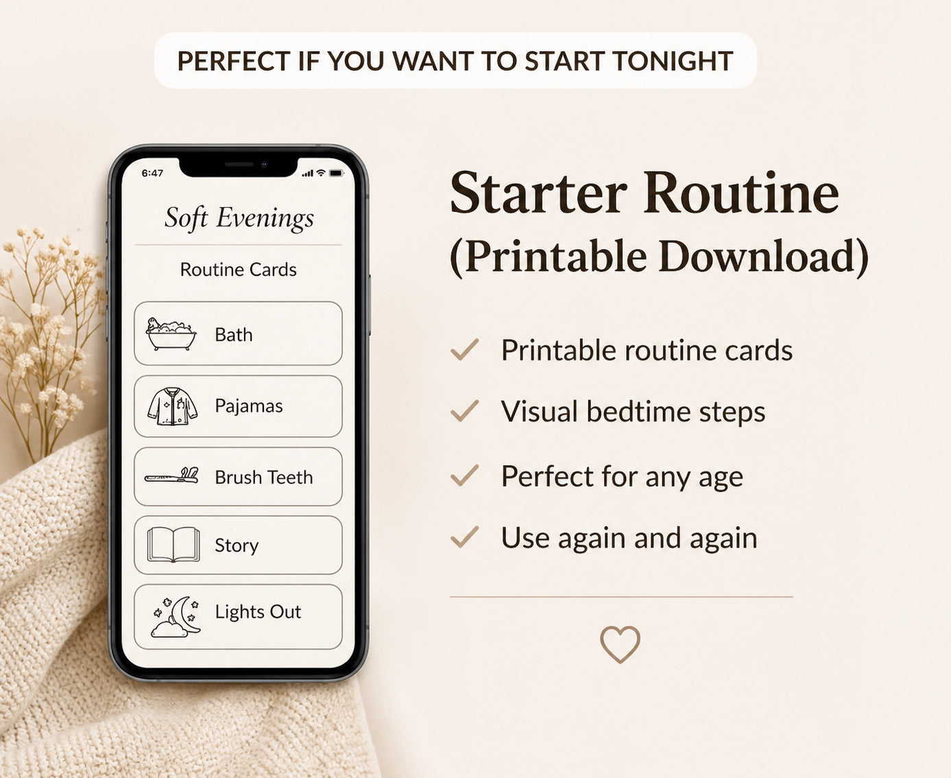 Starter Routine (Printable Download)